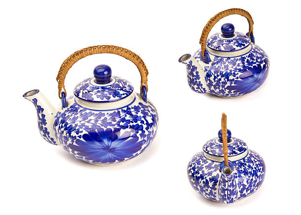 istock Antique teapot isolated on white background 471901444
