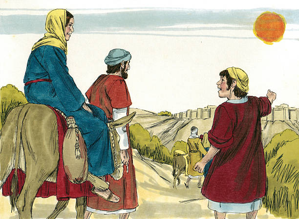 istock Jesus, Mary, and Joseph Go to Jerusalem 471901595
