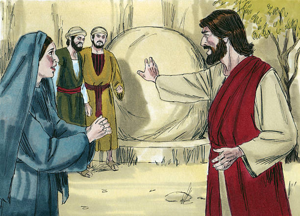 istock Jesus at Lazarus' Tomb 471901633