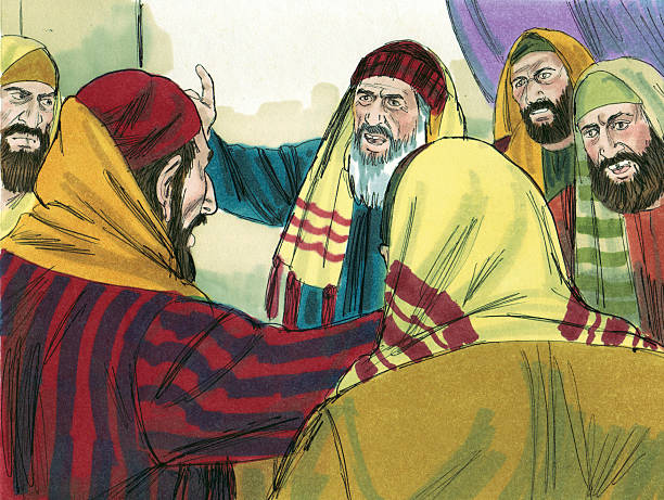 istock Pharisees and Saducees Argue 471901927