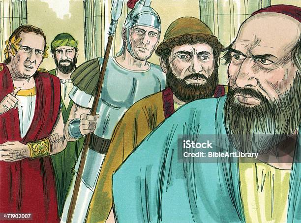 Gallio Sends Away Jews Stock Photo - Download Image Now - Asia, Bible, Corinth