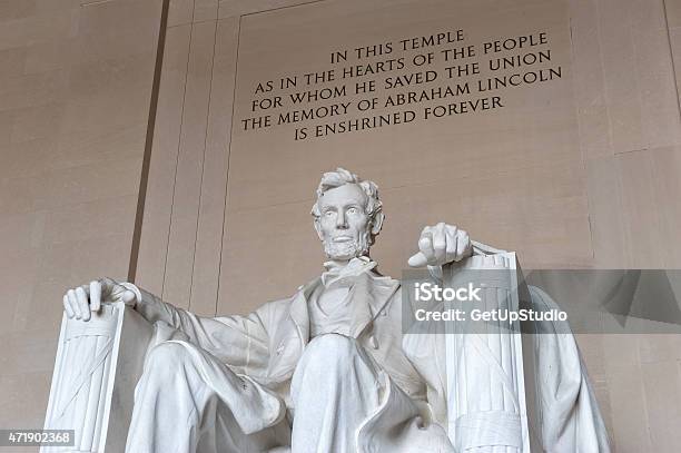 Lincoln Memorial Abraham Lincoln Statue Federal Building Washington Dc Stock Photo - Download Image Now