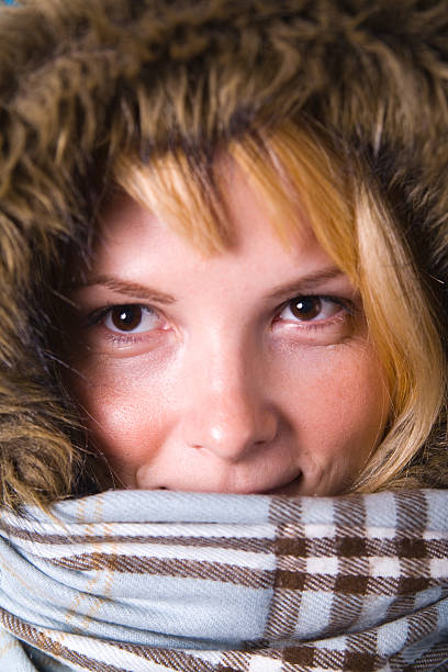 Foto de mujer en ropa de invierno - foto de stock