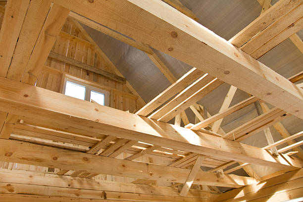 istock Unfinished village house inside 471904015