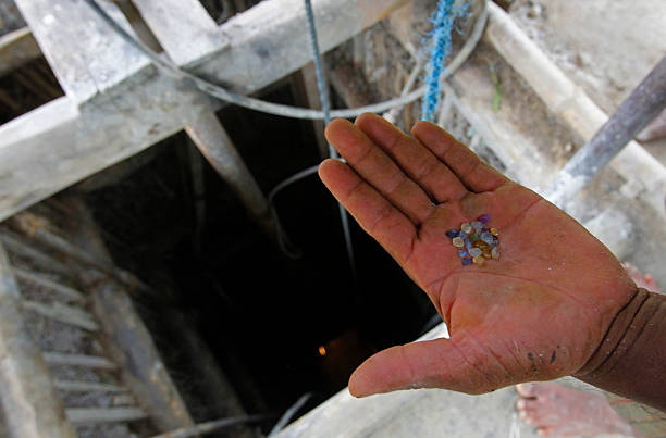 Sri Lankan miner holds gems