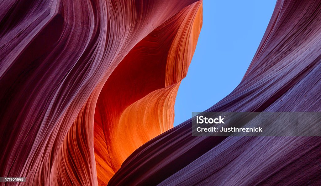 Antelope Canyon Amazing bounce light in Lower Antelope Canyon, Page, Arizona. Antelope Canyon Stock Photo