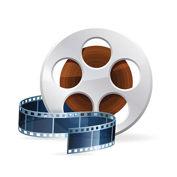 istock Realistic detailed cinema bobbin icon isolated on white 471905586
