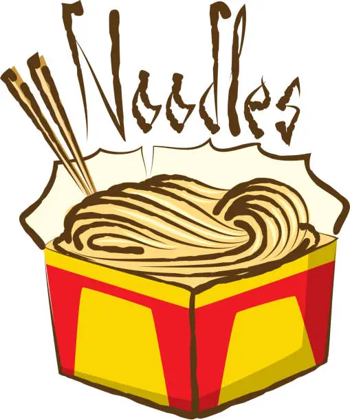 Vector illustration of Vector Chinese Noodles
