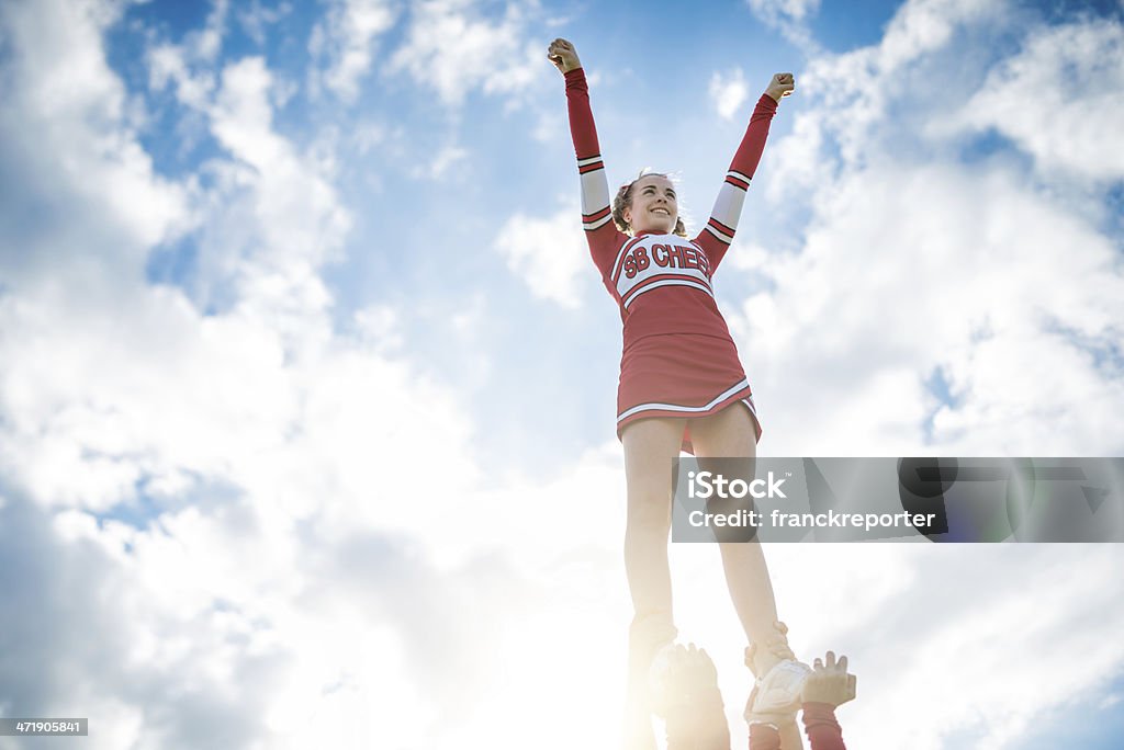 Cheerleadear na sukces - Zbiór zdjęć royalty-free (Cheerleaderka)