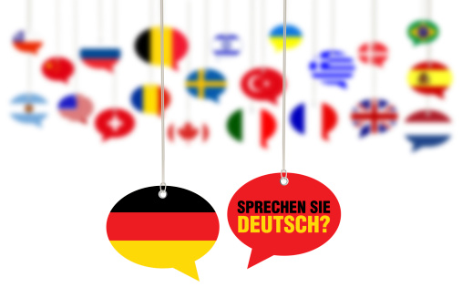 Do You Speak German? - Sprechen Sie Deutsch? Concept on Speech Bubbles