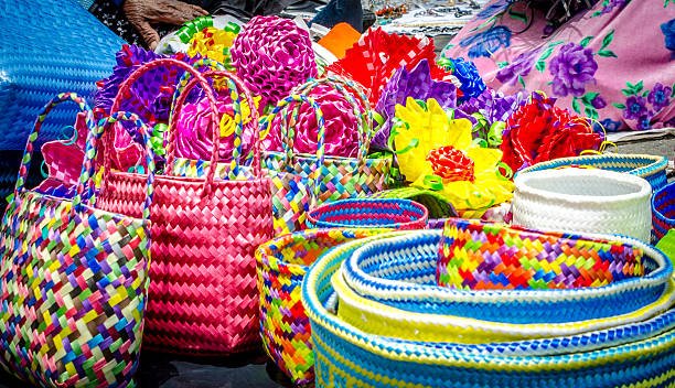 istock Colorful weaved bags and baskets 471907901