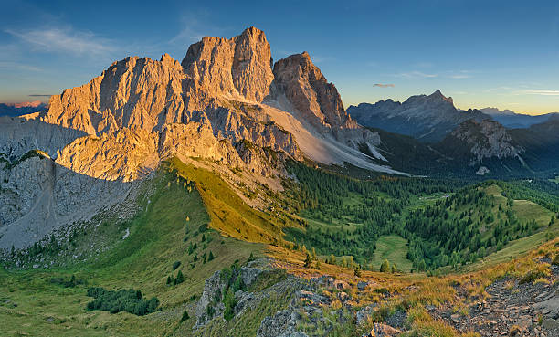 Tramonto sul Pelmo (Dolomiti) - fotografia de stock