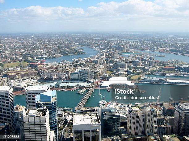 Veduta Aerea Di Sydney Australia - Fotografie stock e altre immagini di Architettura - Architettura, Australia, Baia