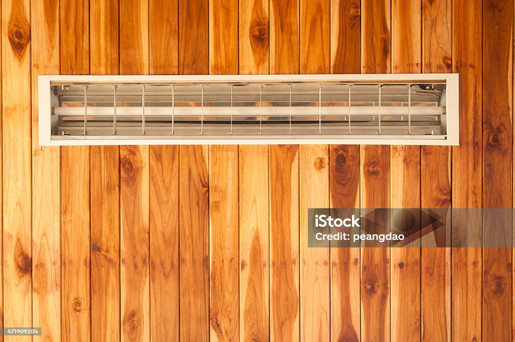 Fluorescent on teak wood background 2015 Stock Photo