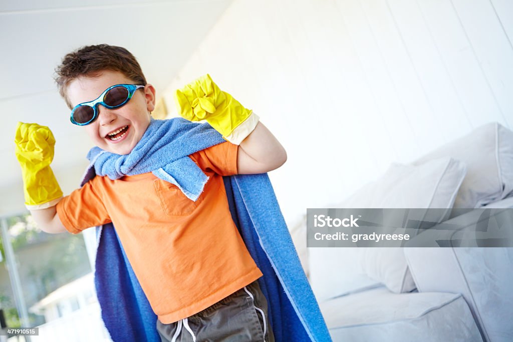 Hero da Casa - Royalty-free 6-7 Anos Foto de stock