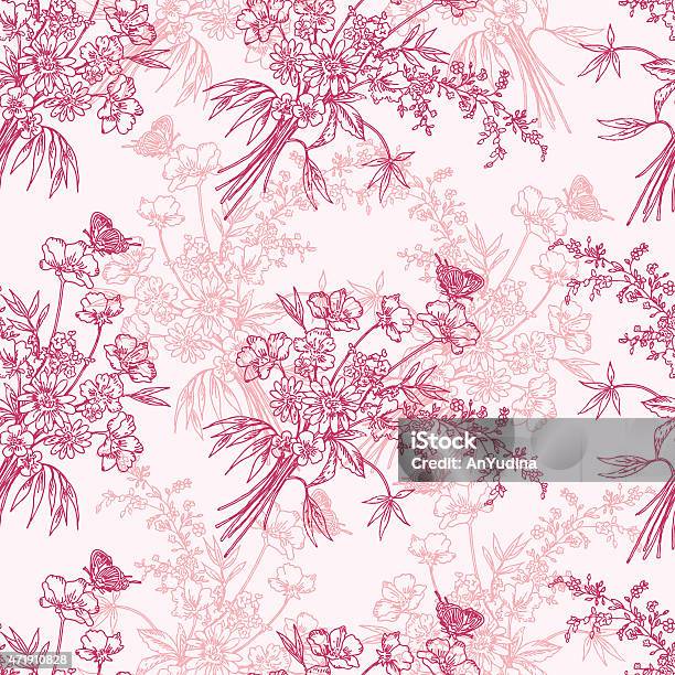 Romantic Style Pattern Romantic Floral Pattern Stock Illustration - Download Image Now - 2015 ...