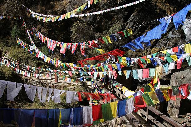istock Prayer Flags at Taksang (Tiger's Nest) in Bhutan 471911349