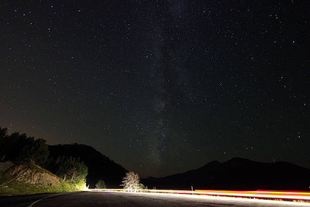 istock Night road in the mountains. 471911957