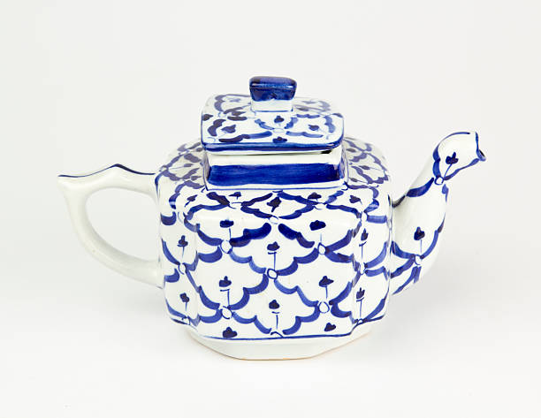istock Antique teapot isolated on white background 471912242