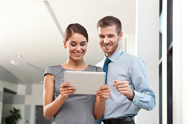 istock Business people with digital tablet 471913633