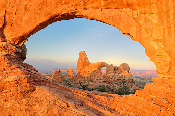 istock Turret Arch seen through the North Window, Arches National Park 471913683