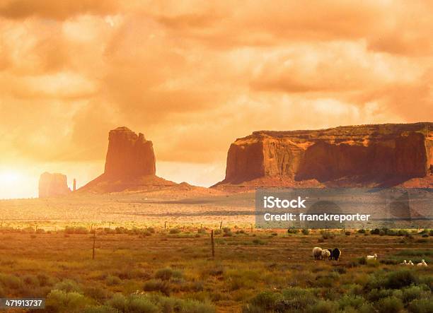 Monument Valley Rock Butte Stock Photo - Download Image Now - American Culture, Arid Climate, Arizona