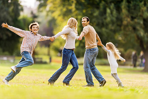 istock Family having fun in the park. 471914645