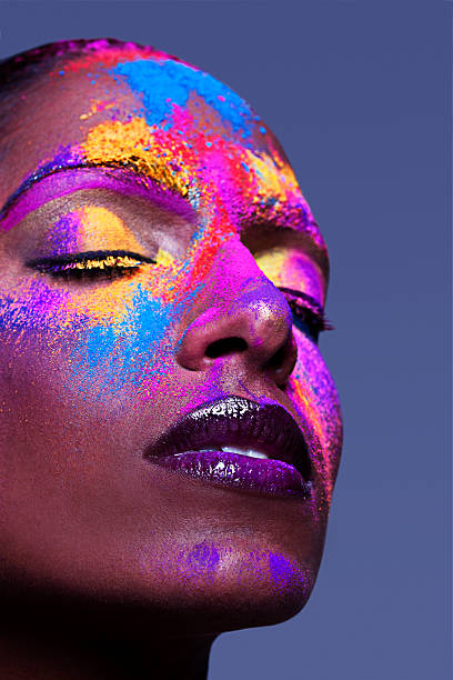istock Creative Colourful Powder Dark Beauty 471915031