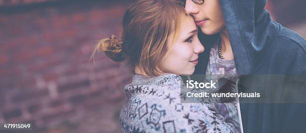 Happy Young Hipster Couple Stock Photo - Download Image Now - Young Couple, Adolescence, Adult