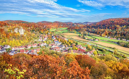 Beautiful Franconian Autumn Landscape in the Wiesenttal - Germany