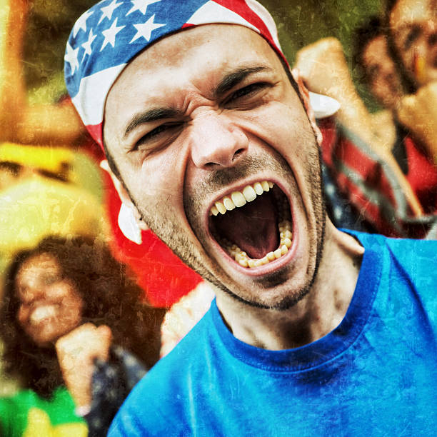 istock Supporters at Stadium. Furious American Fan 471915773