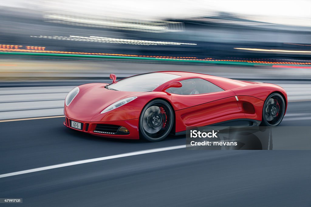 Fast auto sportiva - Foto stock royalty-free di Automobile