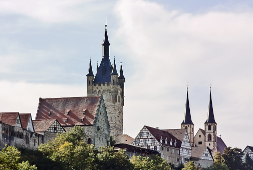 Bad Wimpfen is an historic spa town in the district of Heilbronn in the Baden-Wurttemberg region of southern Germany. Kind on a city from the river Nekar