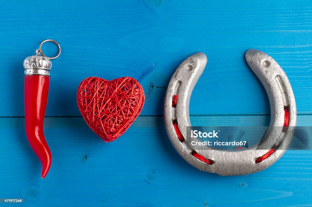 Love Superstitious Message concept of love and good luck 2015 Stock Photo