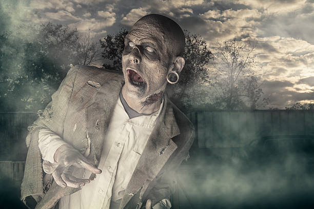 istock Zombie outside on the loose 471917475