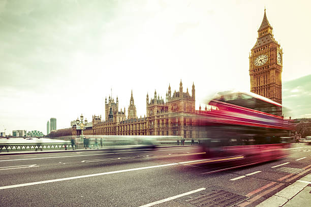 istock Big Ben and the typical red bus, London 471917776