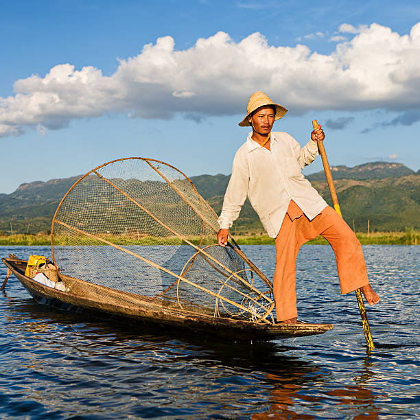 istock Fisherman on Inle Lake, Myanmar 471918247