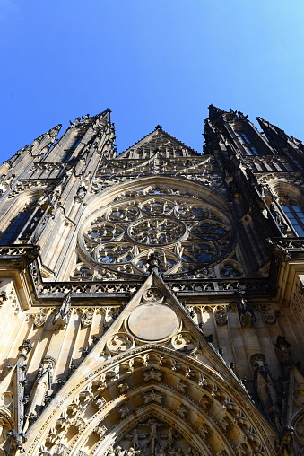 st. vit cathedral in Prague in Czech republic