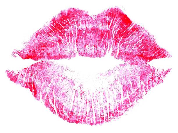 White shirt with a lipstick kiss.