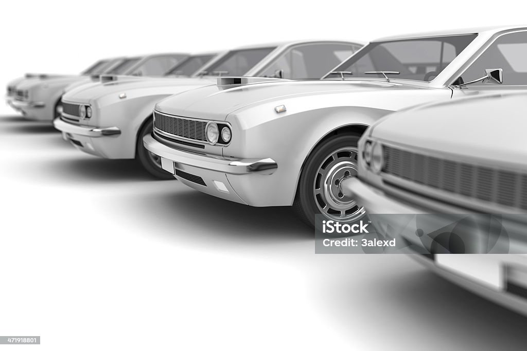 Carros clássicos - Foto de stock de Showroom de Carros royalty-free