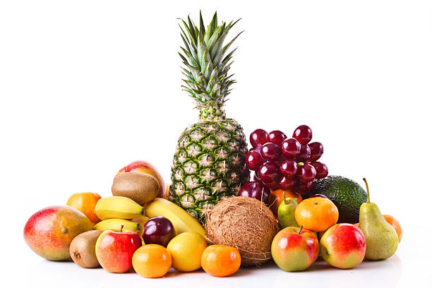 istock Fresh fruits isolated on a white background. 471922230
