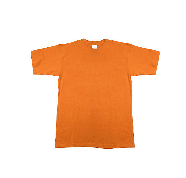 istock Orange t-shirt isolated on white 471922442