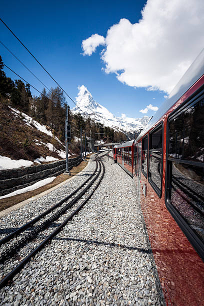 istock Gornergrat Train and Matterhorn Mountain, Switzerland 471924355