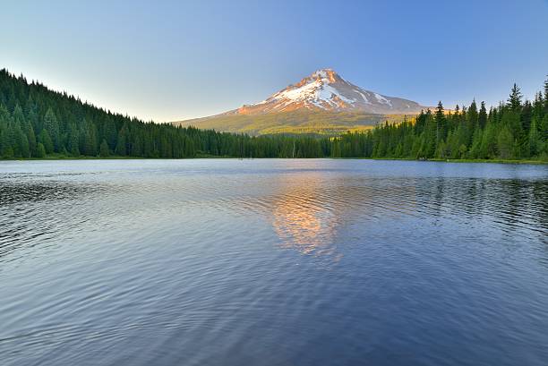 istock Mount Hood behind beautiful lake 471924369