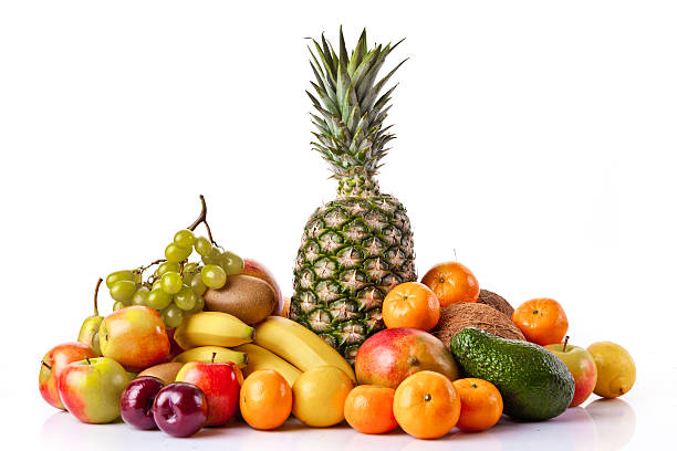 istock Fresh fruits isolated on a white background. 471924818
