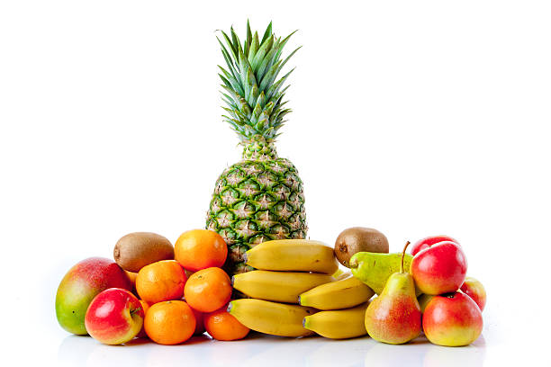 istock Fresh fruits isolated on a white background. 471924820