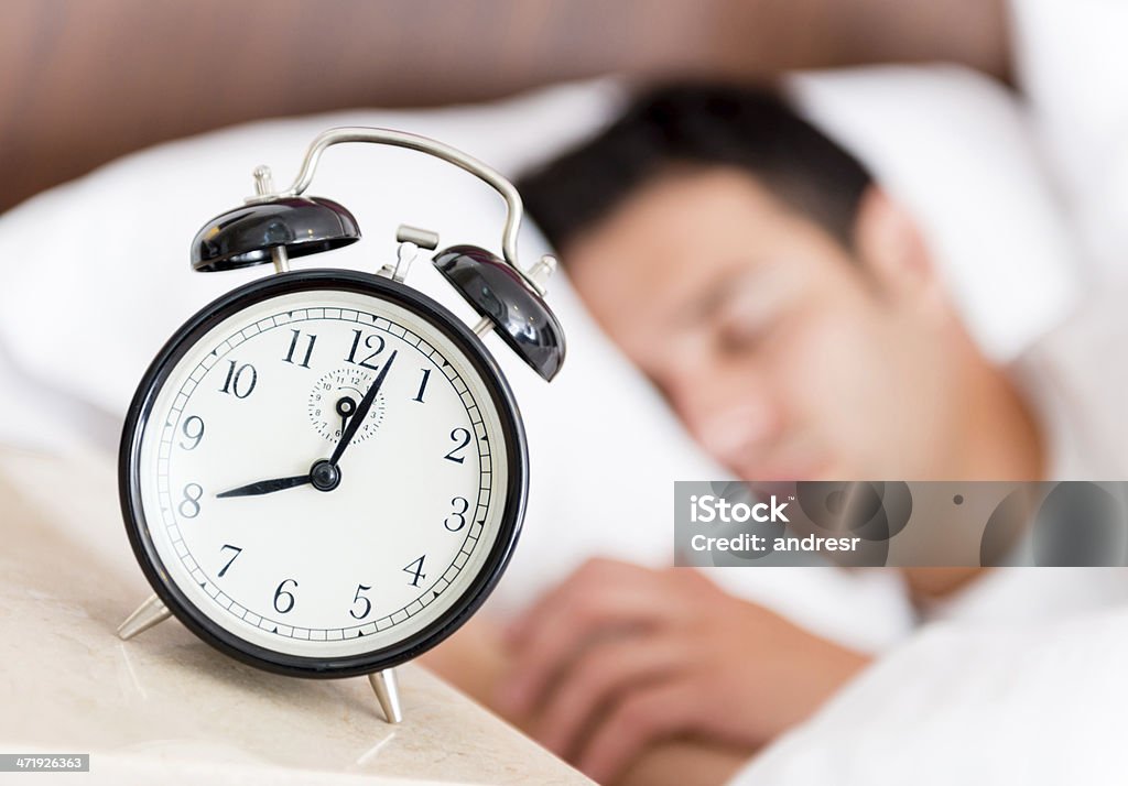 Despertador mostrando 8 horas - Royalty-free 20-29 Anos Foto de stock