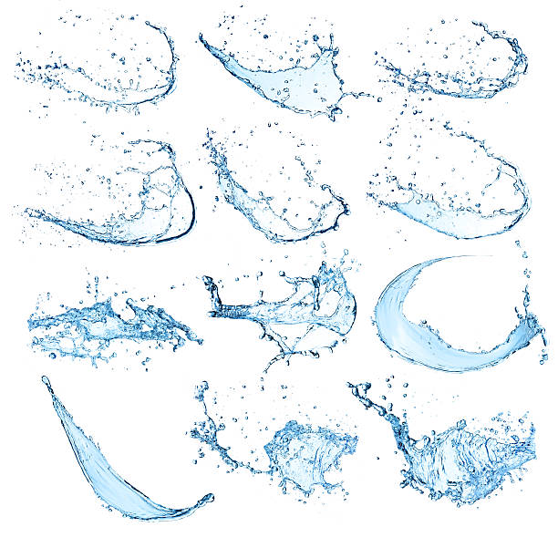 salpicaduras de agua - ripple concentric wave water fotografías e imágenes de stock