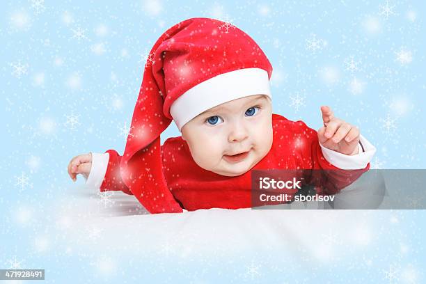 Baby Santa Claus Stock Photo - Download Image Now - Baby - Human Age, Beautiful People, Beauty