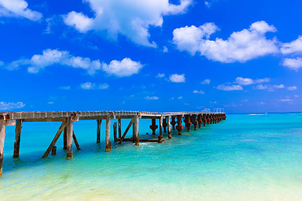 istock Wooden jetty going out to ocean 471929149